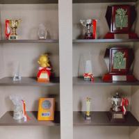 圧巻のトロフィー