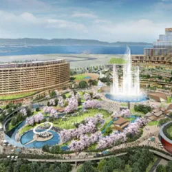 大阪府夢洲に建設予定のカジノ完成予定図