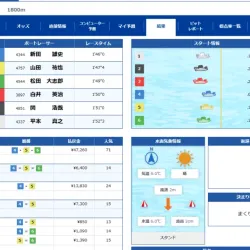 11レースの最終結果を確認していく