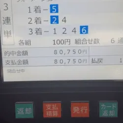 なんと舟券は的中！筆者も購入していました！
