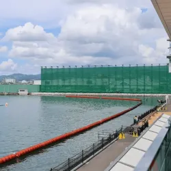 ボートレース大村の1マーク付近