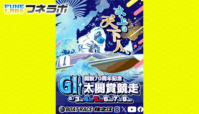 G1太閤賞競走2026がボートレース住之江で開催！出場選手・水面特徴・モーター情報・予想のポイントを徹底解説！
