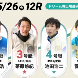 今年のドリーム戦出場選手一覧