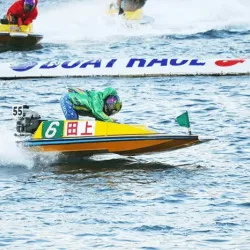 6コースからチルト3度で攻める田上凜