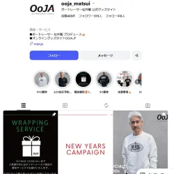 公式グッズサイト「OoJA」のInstagramアカウント