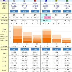 情報が豊富な出走表（詳細）