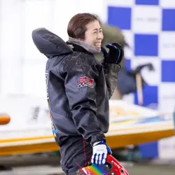 フライングを起こした4号艇・田口節子