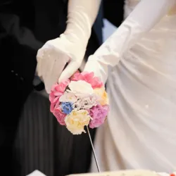 幸せそうな結婚式