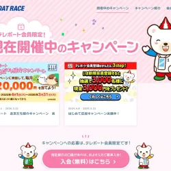 売上の8割を担うテレボートのキャンペーン