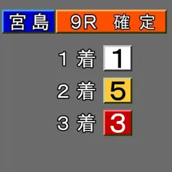 結果は「1-5-3」で的中