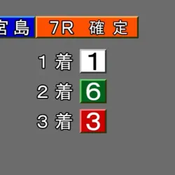 2025年12月20日宮島7R結果