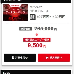 「ブースト」有料予想概要