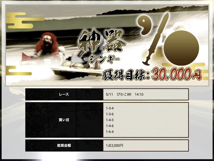 【神器】5月11日の予想内容