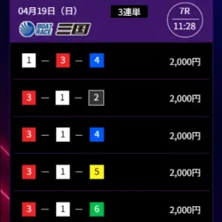 「モーニングドリーム」2026年4月19日三国7R予想