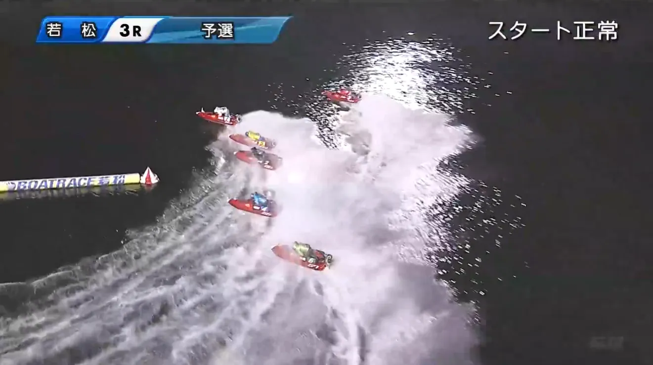 5号艇の捲り差しが・・・