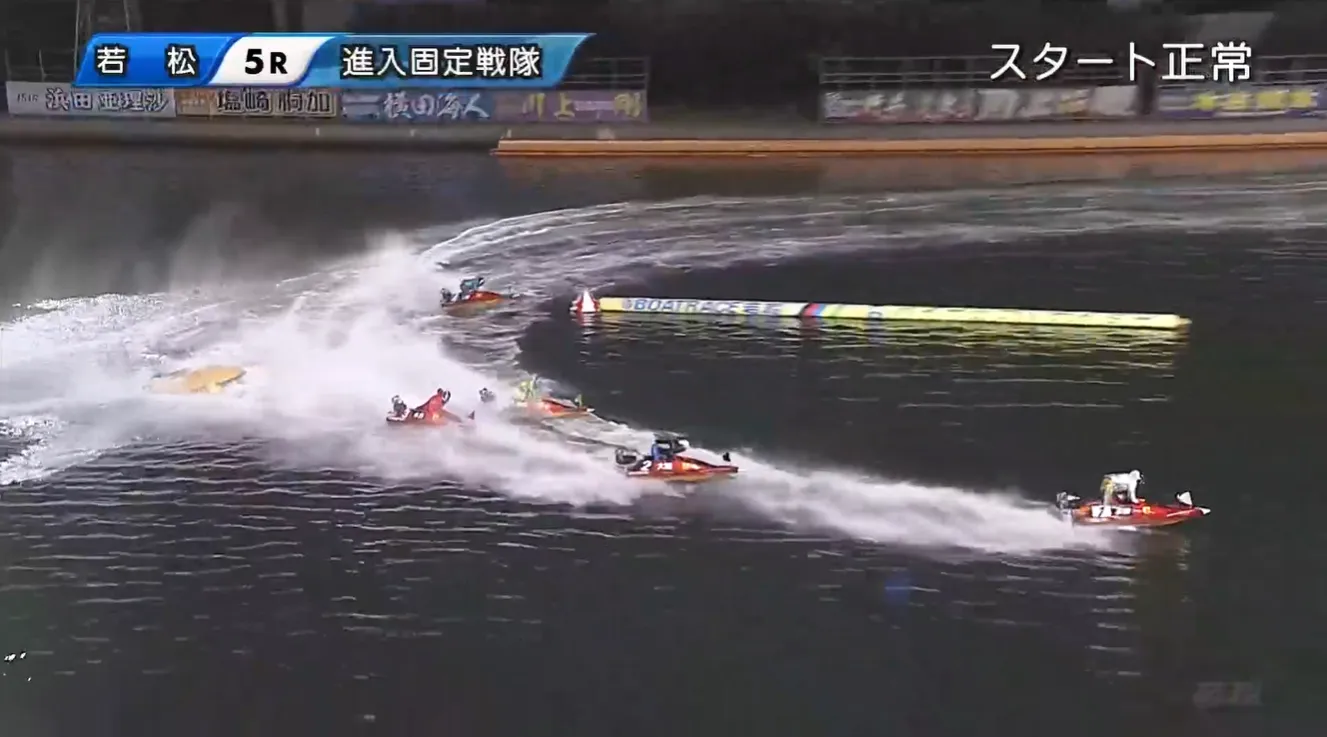 なんと2マークで転覆！