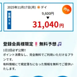 「競艇RUSH」の無料予想